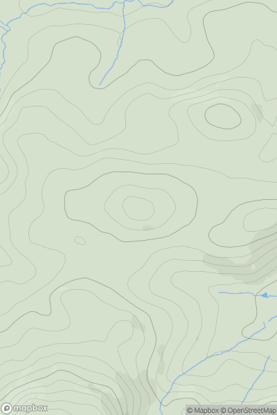 Thumbnail image for Round Hill [South West England] showing contour plot for surrounding peak